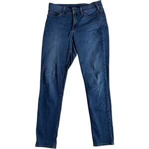 NYDJ Lift Tuck Technology Skinny Jeans Size 8 Dark Wash